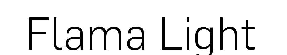 Flama Light Yazı tipi ücretsiz indir